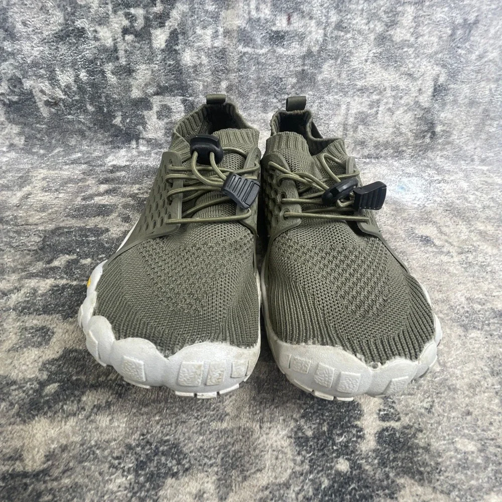 Nortiv 8 Aqua Shoes Mens 4 Olive Green Lightweight Quick Dry Water Shoes
